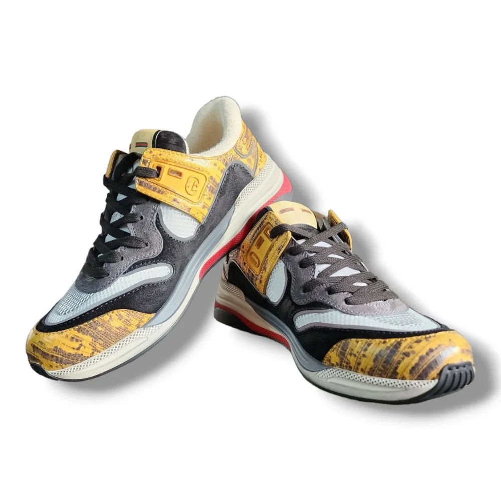 Gucci Ultrapace Sneaker with Yellow and Black Accents Men's Size 5 (Gucci)